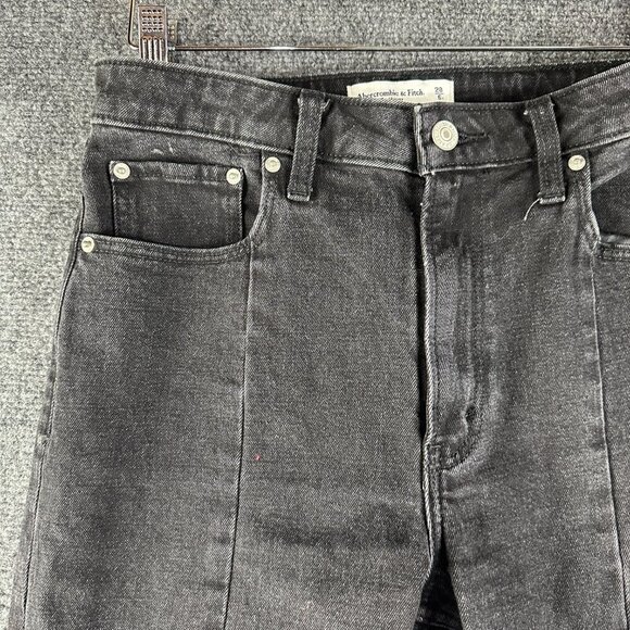 Abercrombie & Fitch Jeans Womens 28 The Skinny High Rise Black Cotton Stretch - Picture 5 of 9